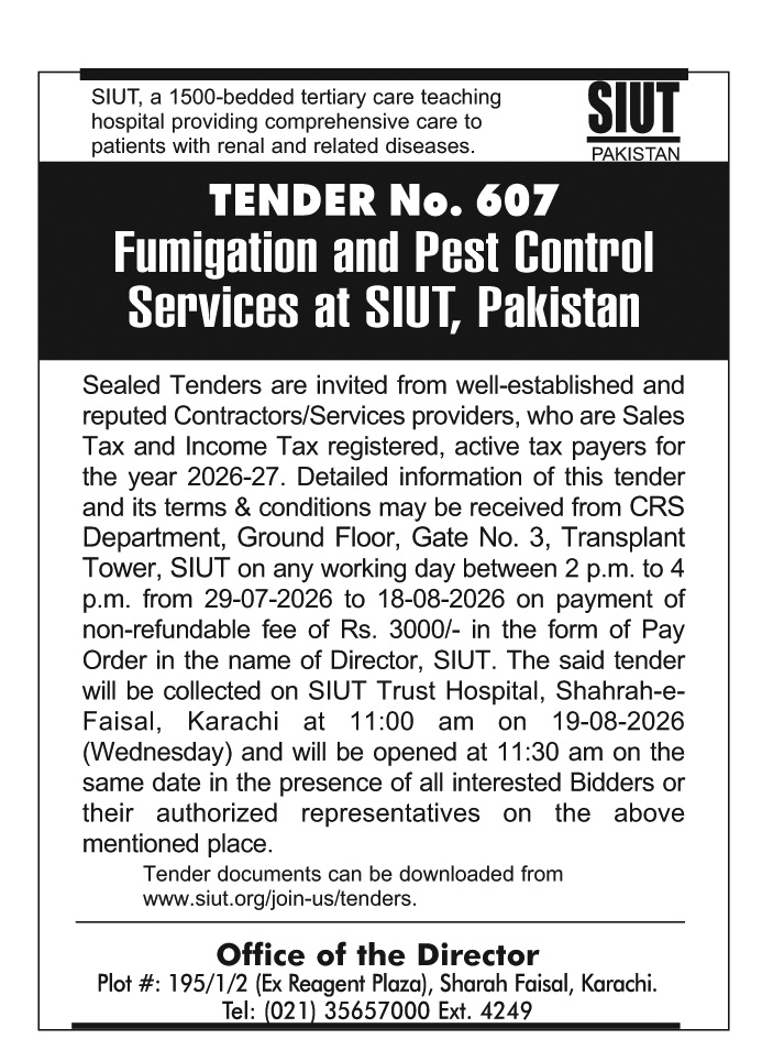 tender 607